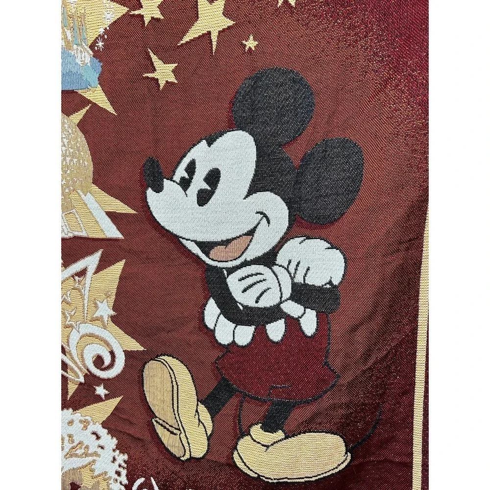 Walt Disney Mickey‎ Mouse 4 Parks Fringed Throw